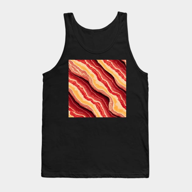 Bacon stripes Tank Top by BloodRubyz